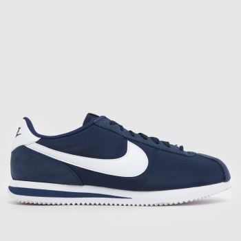 Nike Navy & White Cortez Mens Trainers