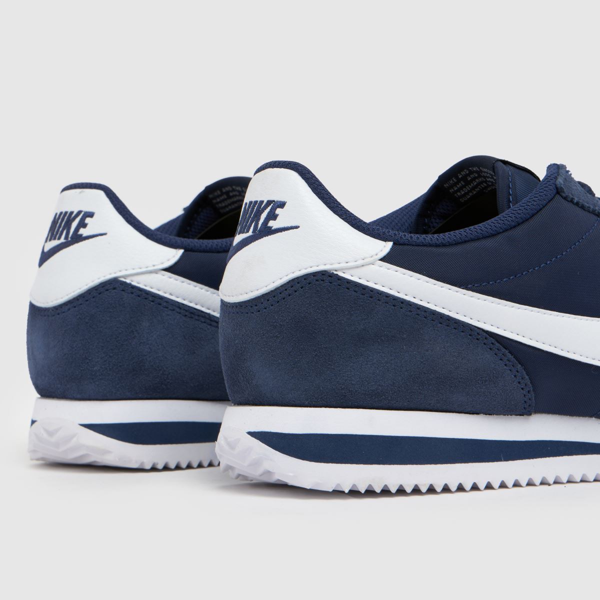 Mens Navy White Nike Cortez Trainers schuh