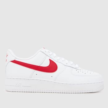 Nike White Multi Air Force 1 Herren Sneaker
