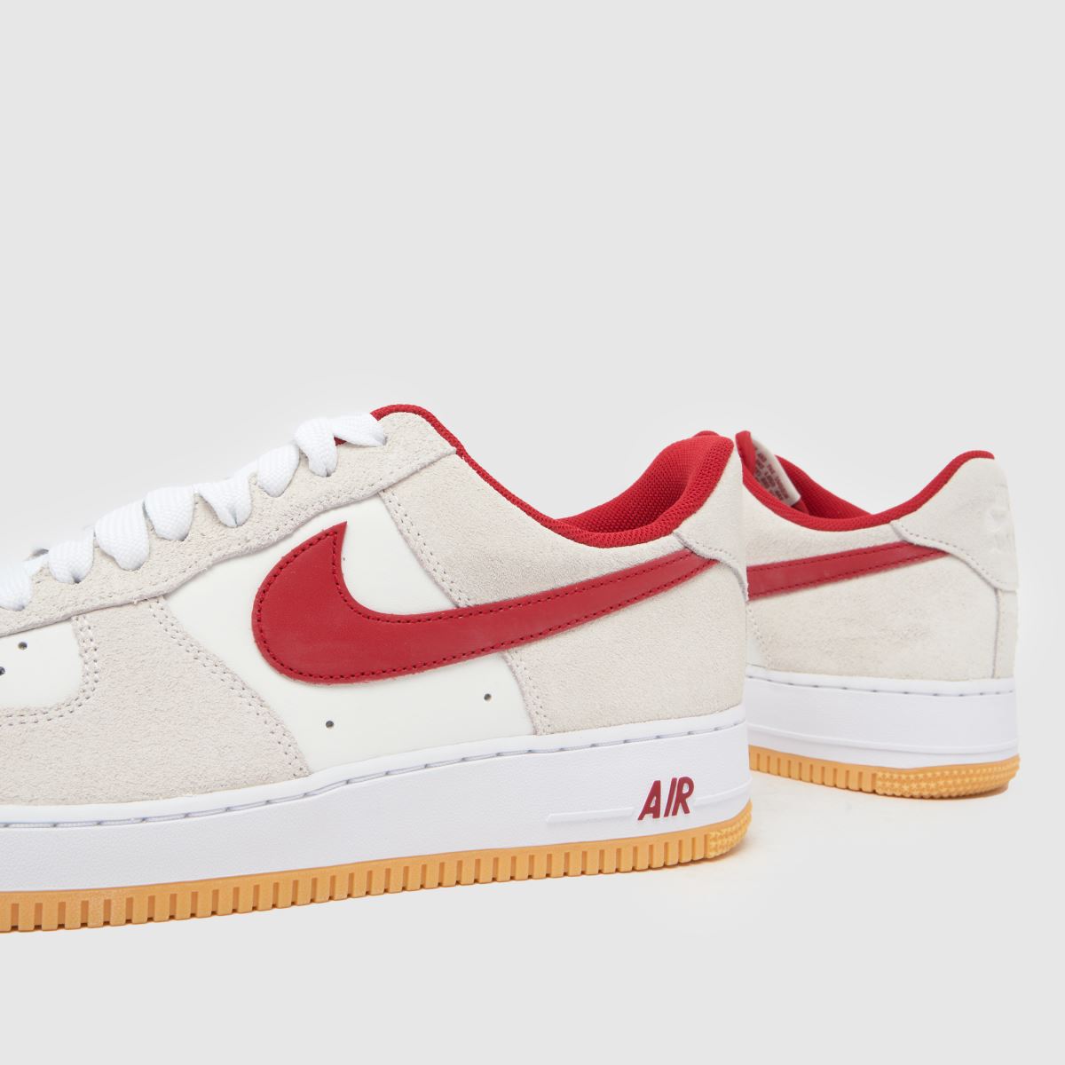 Nike Air Force 1 in White & Red Nike Air Force 1 7