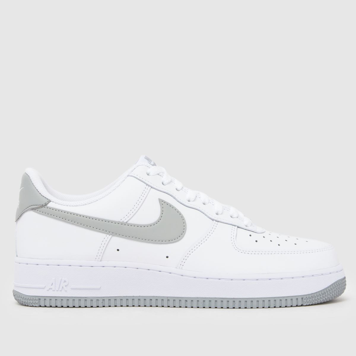 Nike Air Force 1 Trainers in White & grey