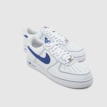 Nike Air Force 1 in White & Blue Nike Air Force 1,3 of 4