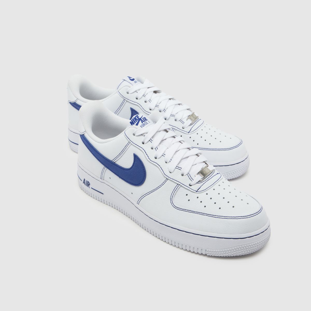 Nike Air Force 1 in White & Blue Nike Air Force 1 4
