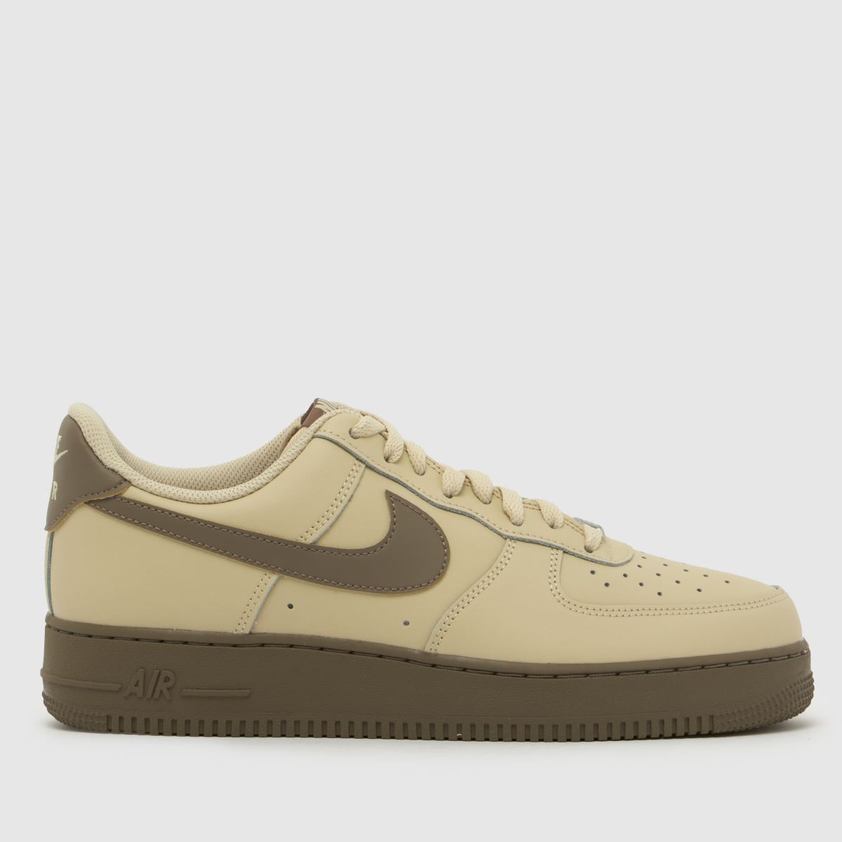 Nike Air Force 1 Trainers in Beige & Brown
