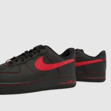Nike Air Force 1 in Black & Red Nike Air Force 1,4 of 4