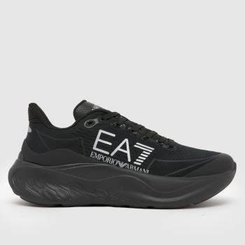 EA7 Emporio Armani Black Wave Cracking Mens Trainers