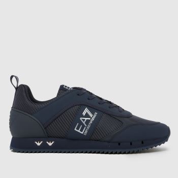 EA7 Emporio Armani Navy Black and White Mens Trainers