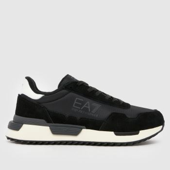EA7 Emporio Armani Black Vintage Running Mens Trainers