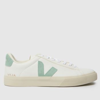 VEJA White & Green Campo Mens Trainers