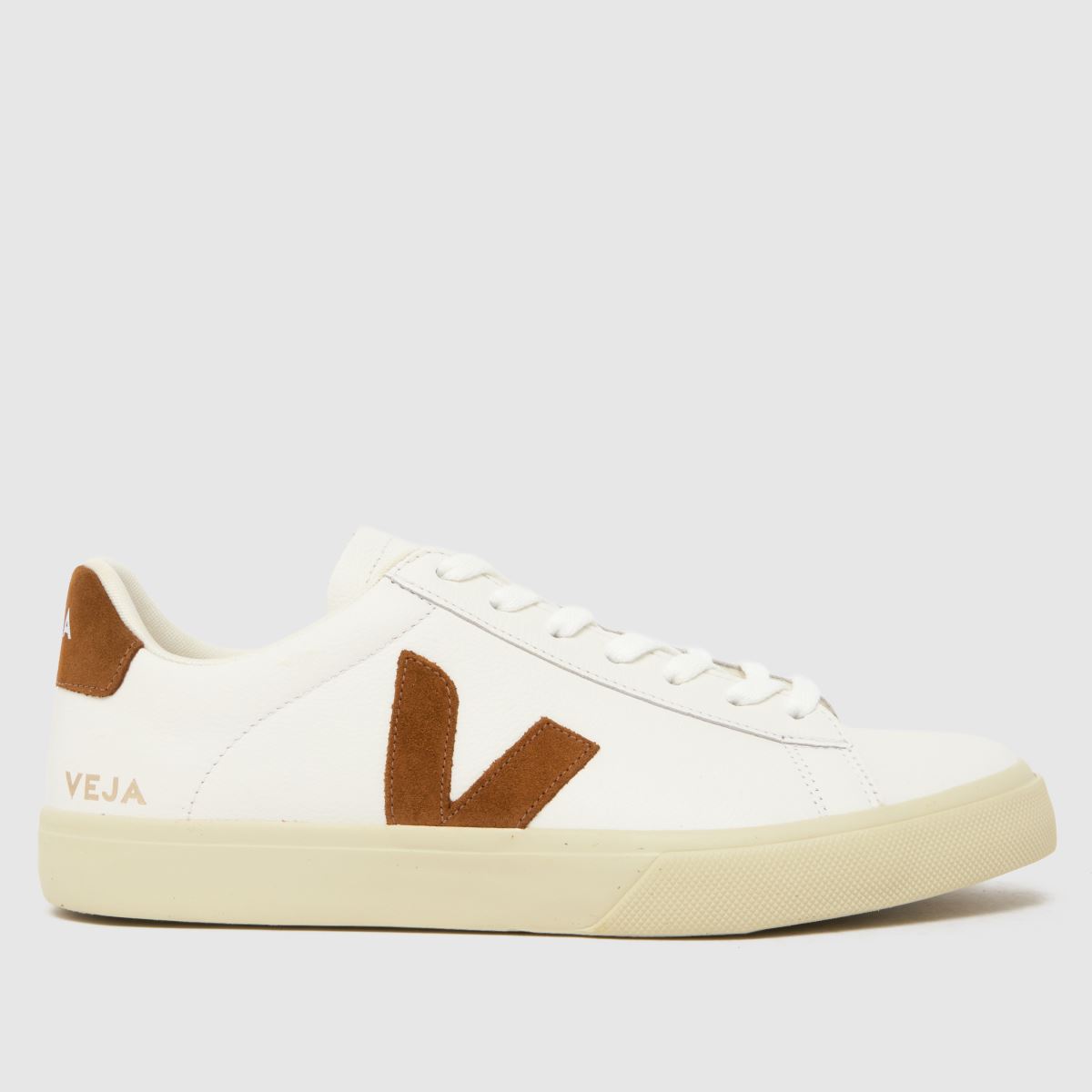 VEJA Campo Trainers in White & Brown
