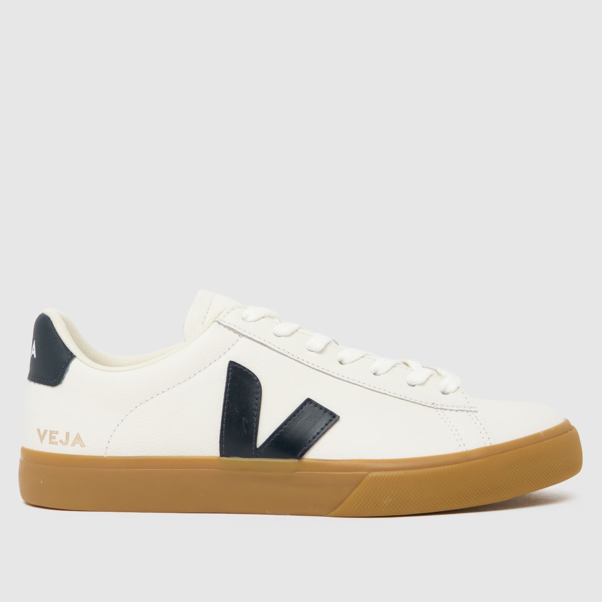 VEJA Campo Trainers in White & Navy