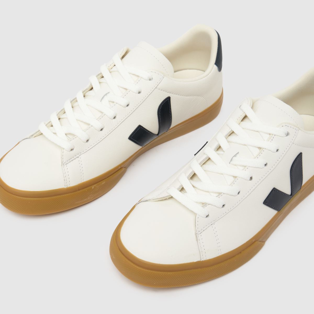 Mens White Navy VEJA Campo Trainers schuh