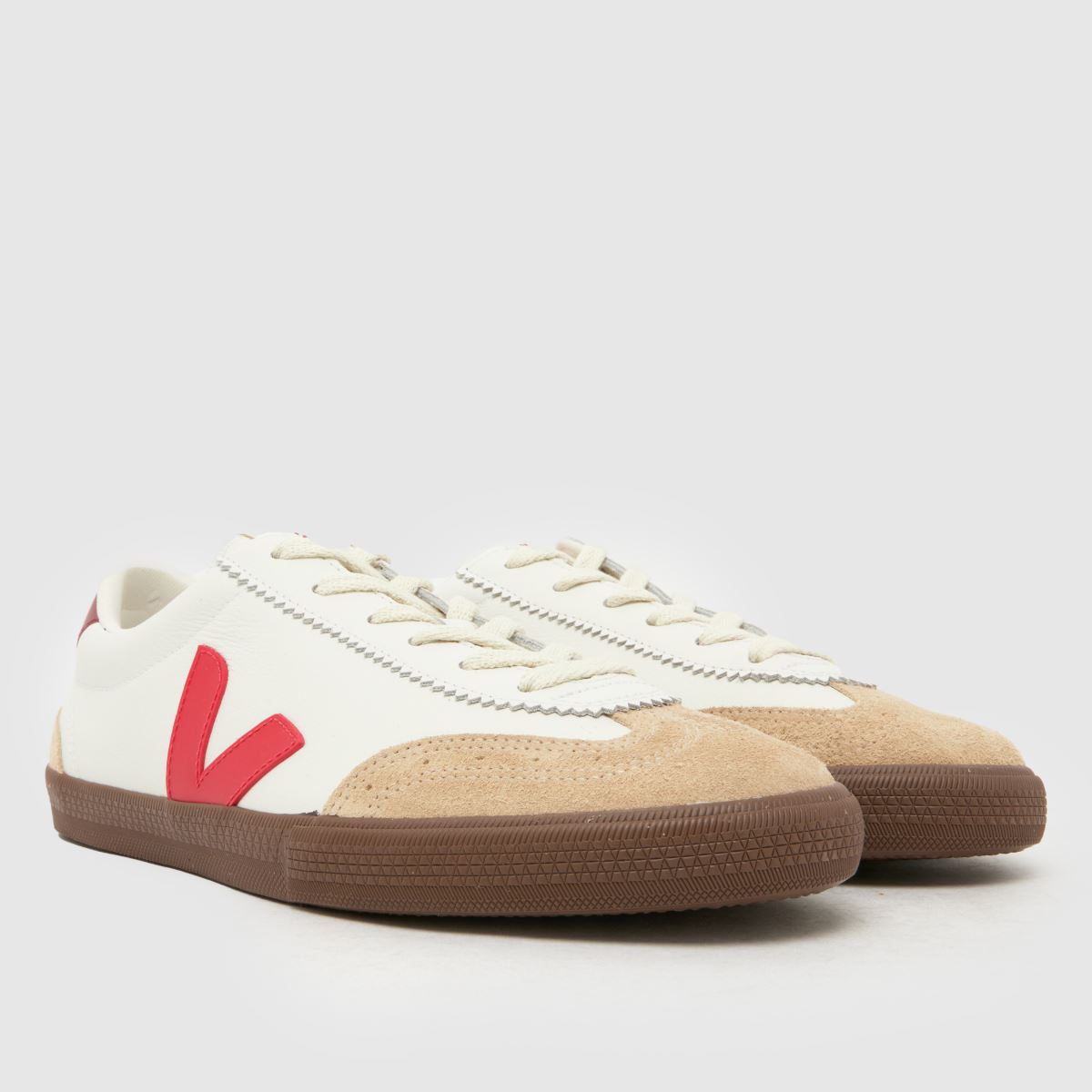 VEJA Volley in White & Red VEJA Volley 8