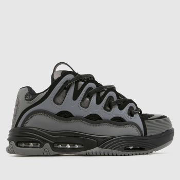 OSIRIS Black & Grey D3 2001 Mens Trainers