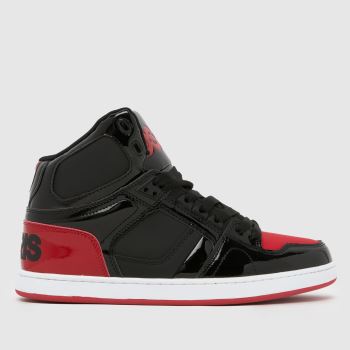 OSIRIS Black & Red NYC 83 Mens Trainers
