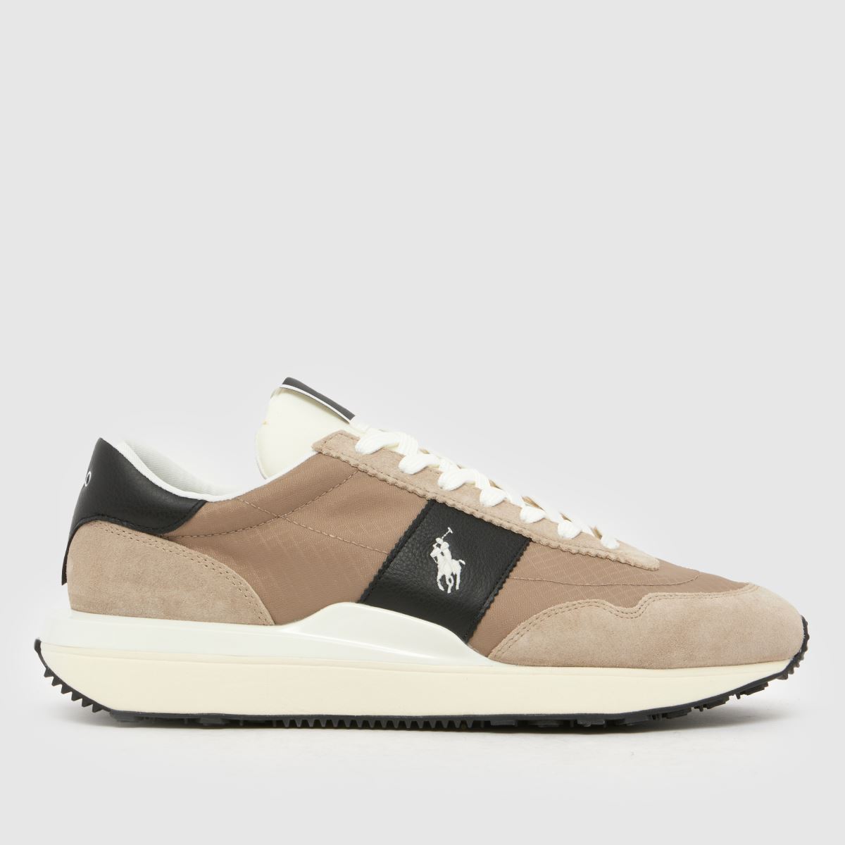 Polo Ralph Lauren Train 89 PP Trainers in Stone Multi