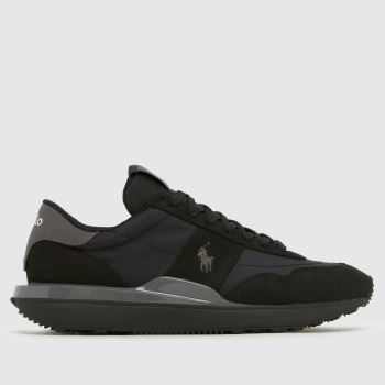 Polo Ralph Lauren Black & Grey Train 89 Mens Trainers