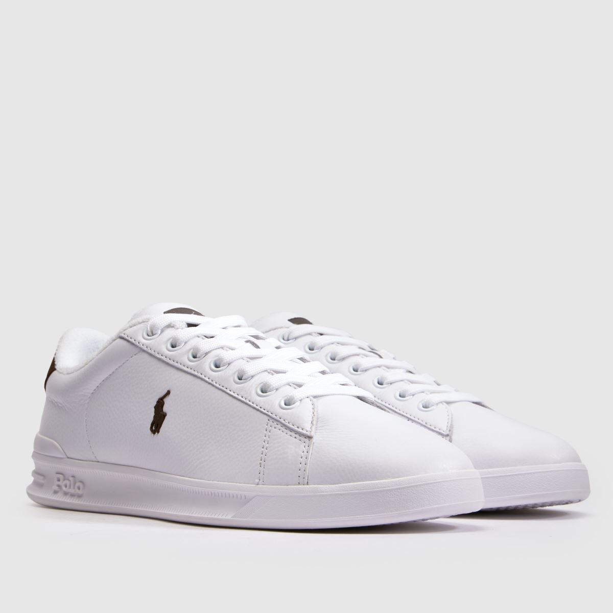 Polo Ralph Lauren Heritage Court in Brown & White Polo Ralph Lauren Heritage Court 1