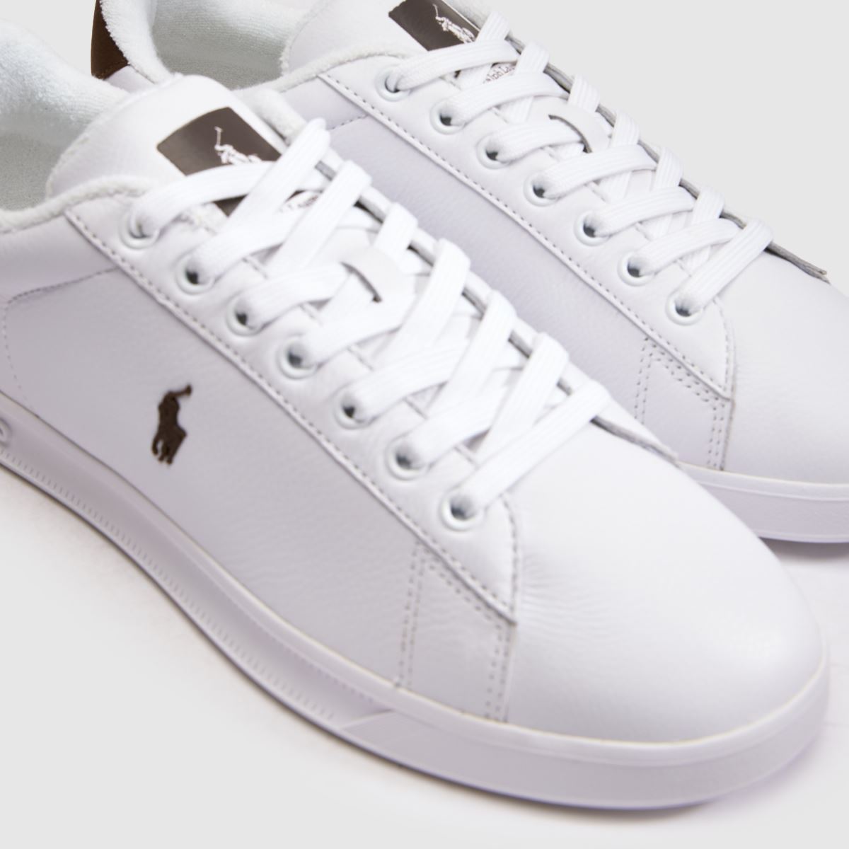Polo Ralph Lauren Heritage Court in Brown & White Polo Ralph Lauren Heritage Court 4