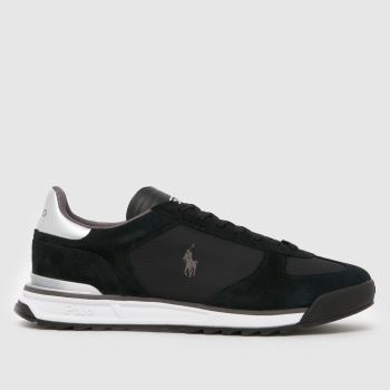 Polo Ralph Lauren Black & White Varick Mens Trainers