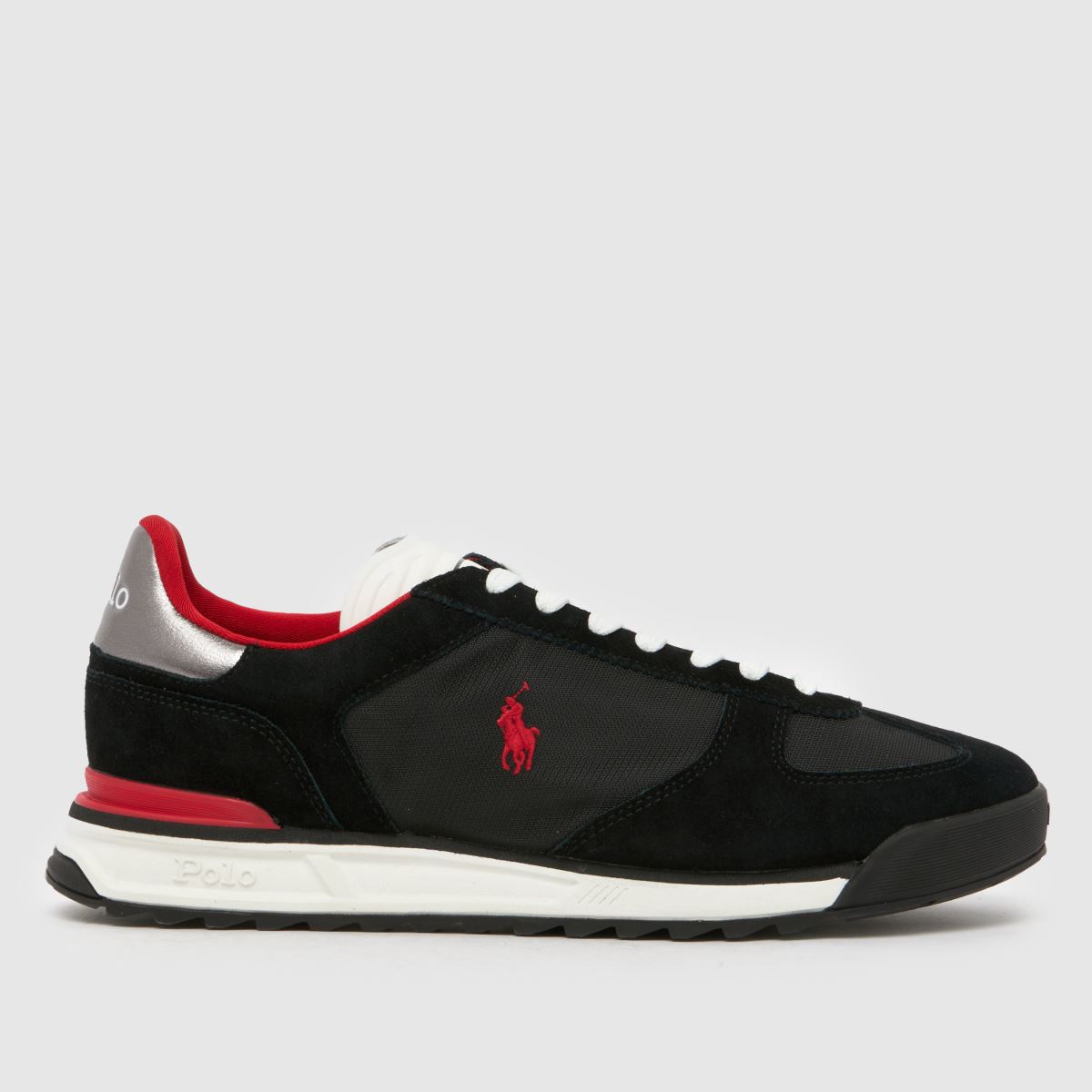 Polo Ralph Lauren Varick Trainers in Black & Red