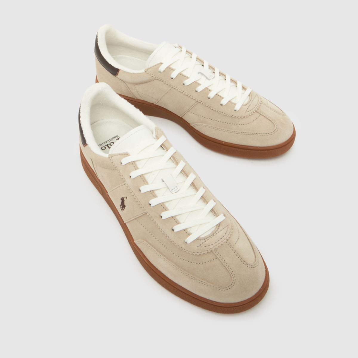Mens Taupe Polo Ralph Lauren Bedford Trainers | schuh