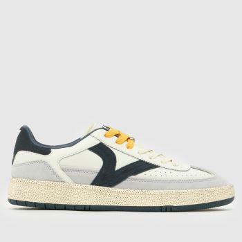 victoria White & Navy Smash Urban Mens Trainers