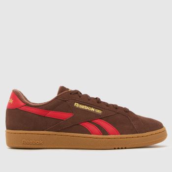Reebok Brown Multi Club C Grounds Mens Trainers