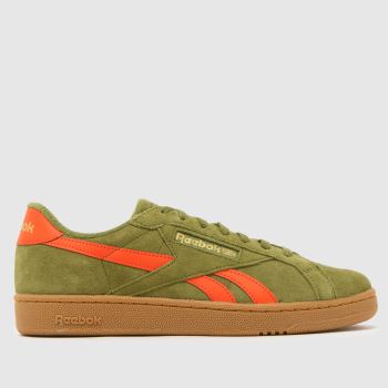 Reebok Green Multi Club C Grounds Mens Trainers