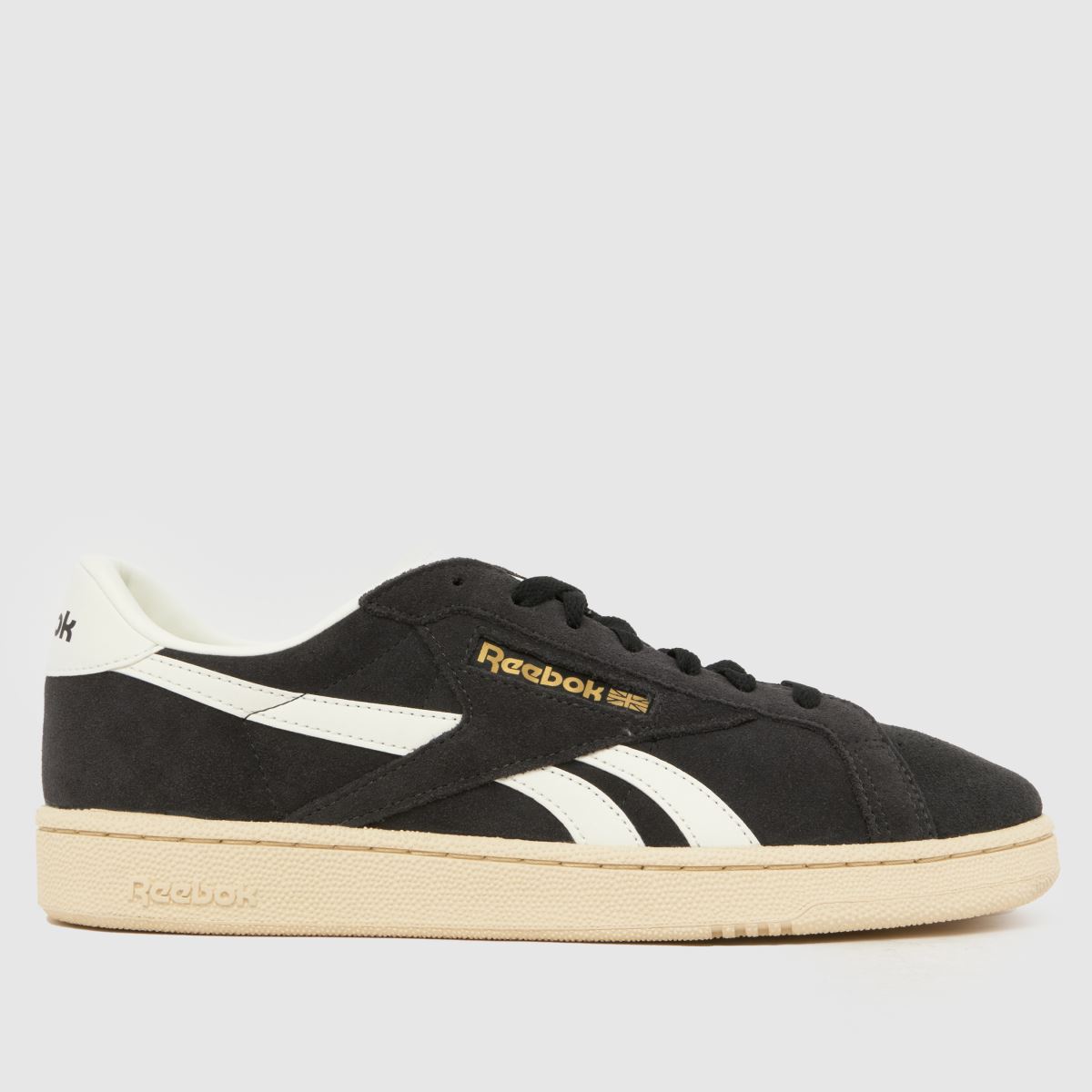 Reebok Club C Grounds Trainers in Black & White