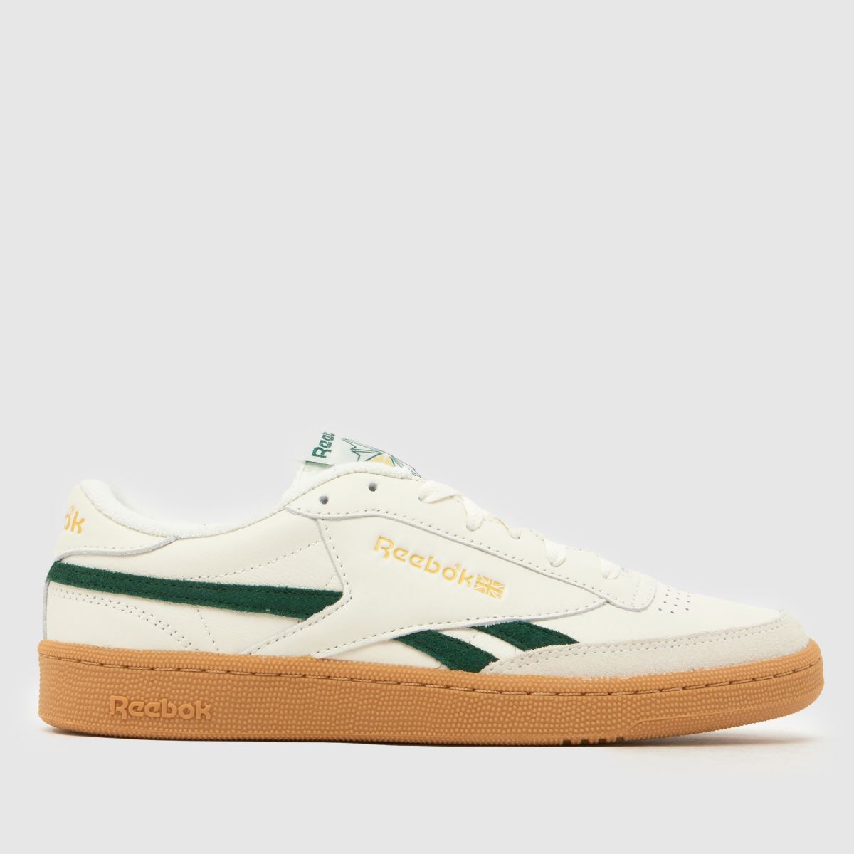 Reebok Club C Revenge Trainers in White & Green