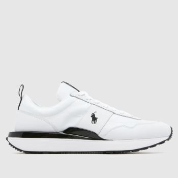 Polo Ralph Lauren White & Black Train 89 Mens Trainers