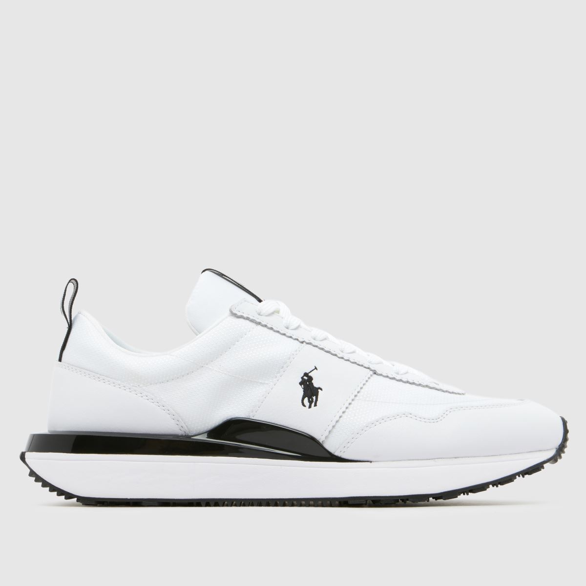 Polo Ralph Lauren Train 89 Trainers in White & Black