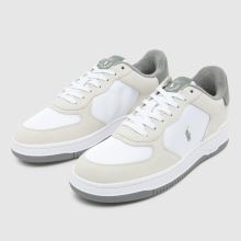 Polo Ralph Lauren Masters Court in White & grey Polo Ralph Lauren Masters Court,3 of 4