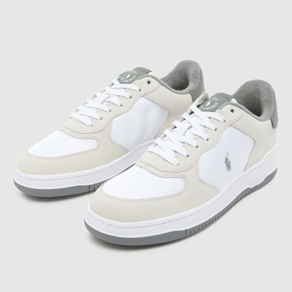 Polo Ralph Lauren Masters Court in White & grey Polo Ralph Lauren Masters Court 4