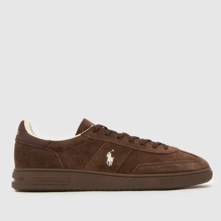 Mens Dark Brown Polo Ralph Lauren Bedford Trainers | schuh