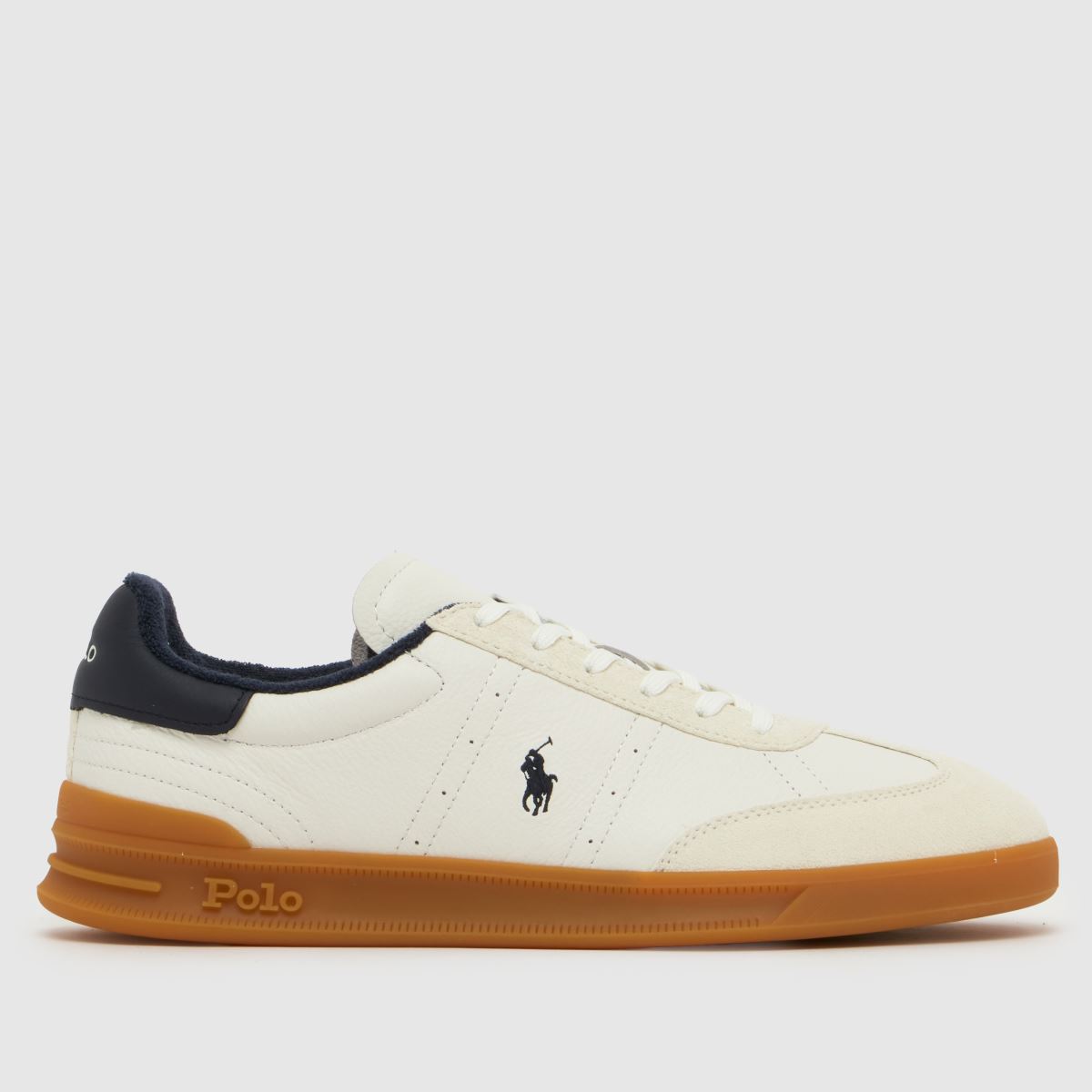 Polo Ralph Lauren Heritage Aera Trainers in Off-White