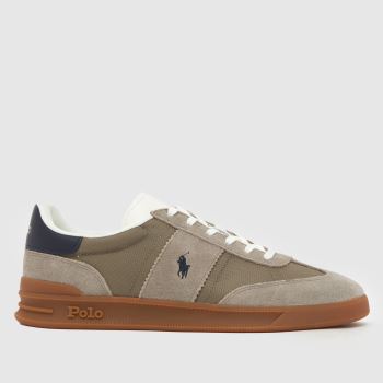 Polo Ralph Lauren Grey Heritage Aera Mens Trainers
