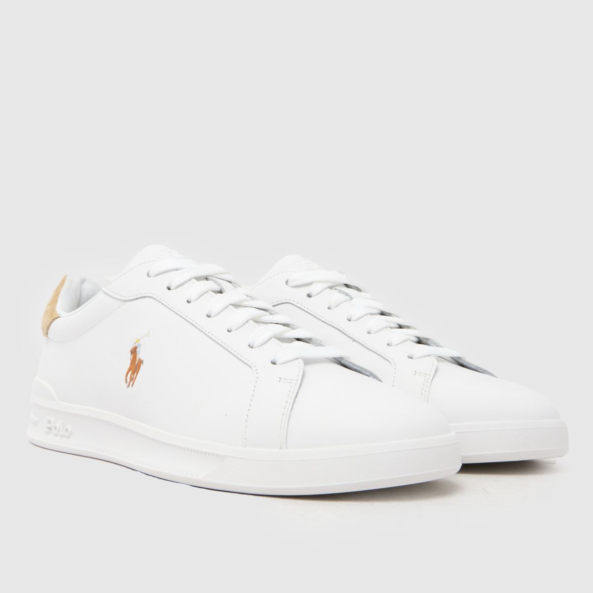 Polo Ralph Lauren Heritage Court II in White & Beige Polo Ralph Lauren Heritage Court II 1