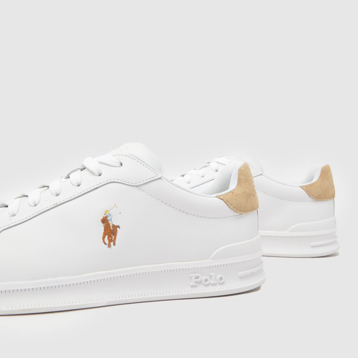 Polo Ralph Lauren Heritage Court II in White & Beige Polo Ralph Lauren Heritage Court II 7