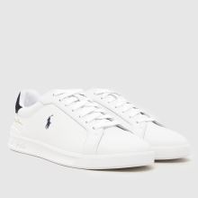 Herren Polo Ralph Lauren Weiß-marineblau Heritage Court Sneaker Polo Ralph Lauren Heritage Court,2 von 4