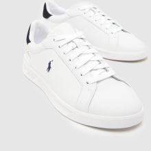 Herren Polo Ralph Lauren Weiß-marineblau Heritage Court Sneaker Polo Ralph Lauren Heritage Court,3 von 4