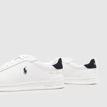 Herren Polo Ralph Lauren Weiß-marineblau Heritage Court Sneaker Polo Ralph Lauren Heritage Court,4 von 4