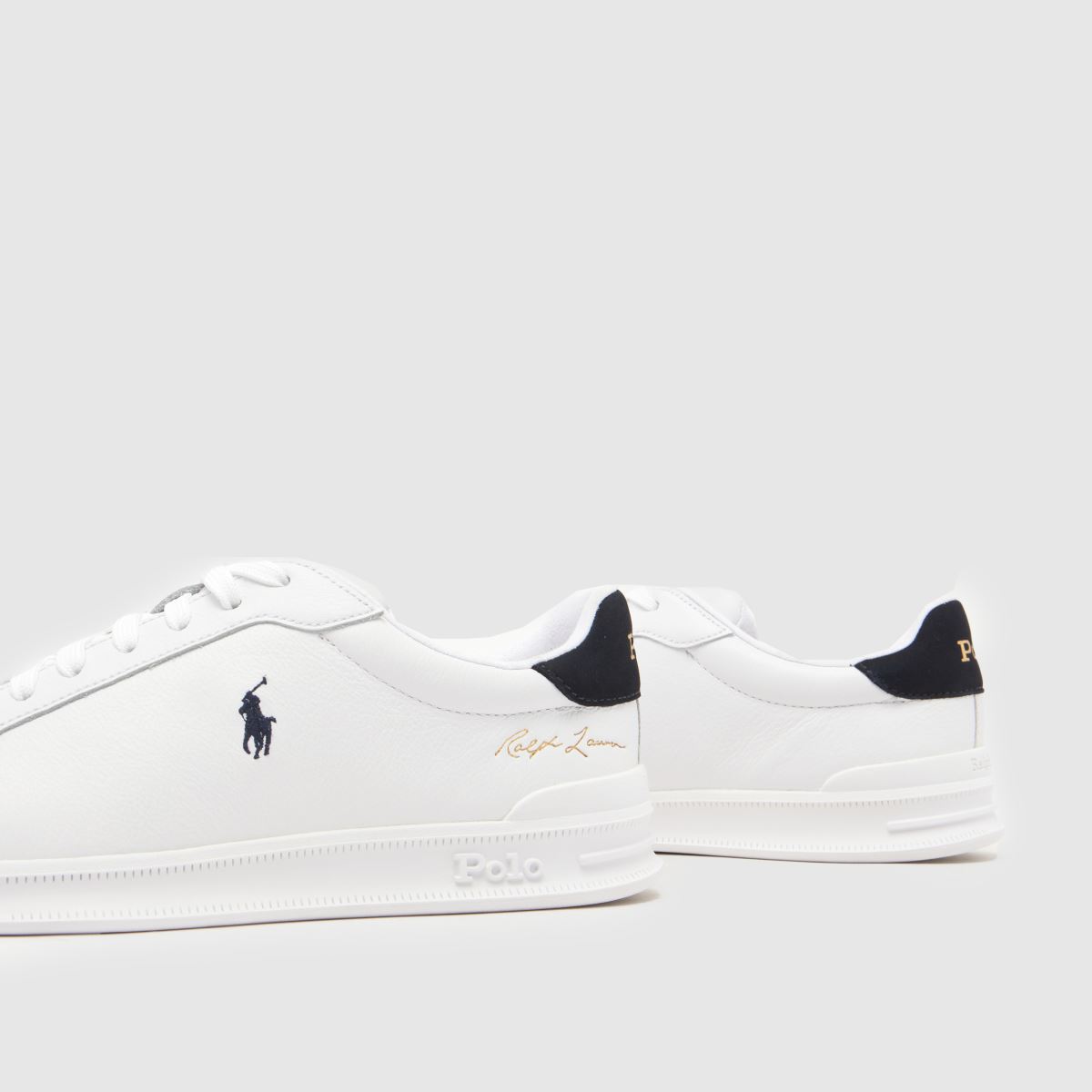 Herren Polo Ralph Lauren Weiß-marineblau Heritage Court Sneaker Polo Ralph Lauren Heritage Court 7