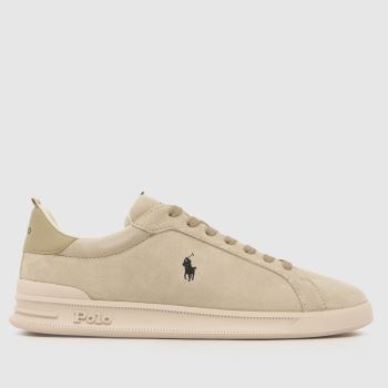Polo Ralph Lauren Beige Heritage Court Mens Trainers