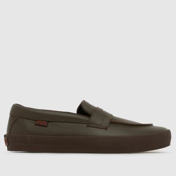 Vans Dark Brown Skate Loafer Mens Trainers