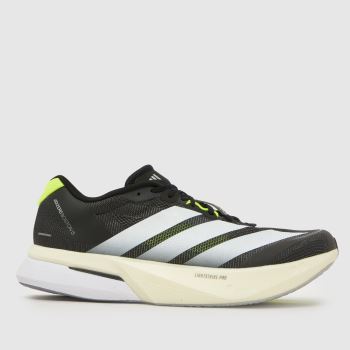 adidas Black & White Adizero Boston 13 Mens Trainers
