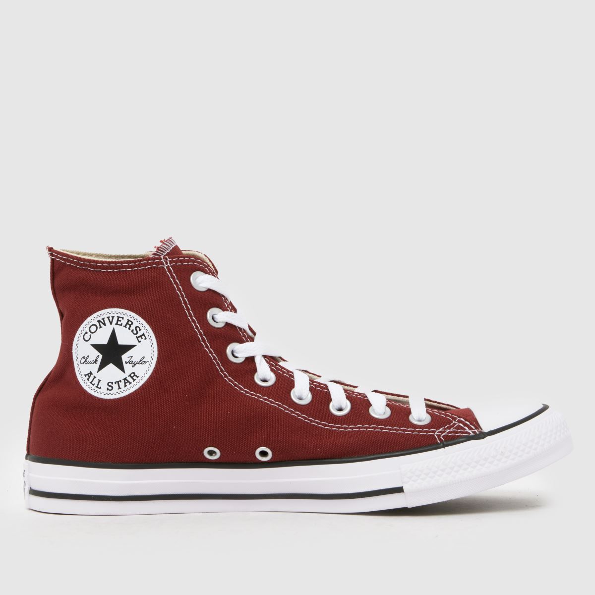 Converse All Star Hi Trainers in Burgundy