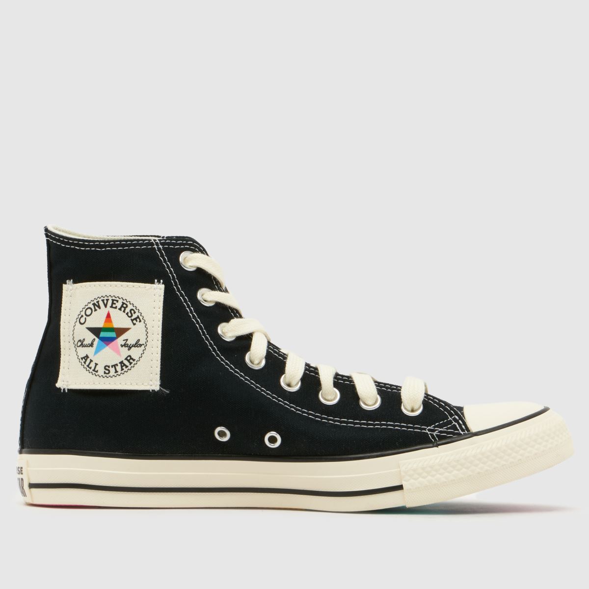 Converse All Star Hi Pride Trainers in Black Multi