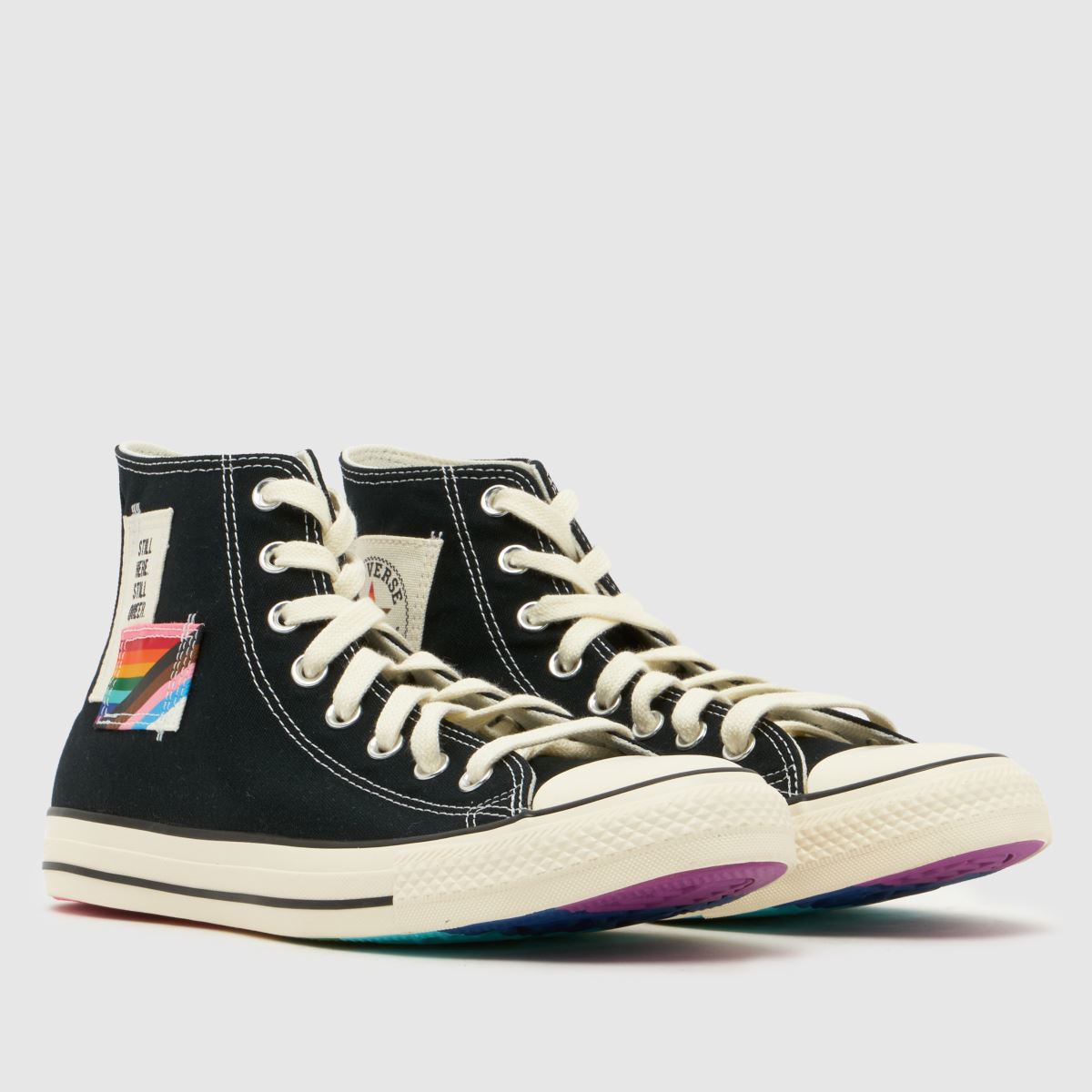 Converse All Star Hi Pride in Black Multi Converse All Star Hi Pride 1